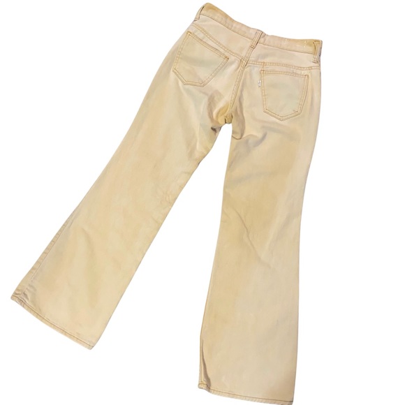Rare Vintage Levi’s For Gals Khaki Flare Leg Jeans Big E - Picture 2 of 13